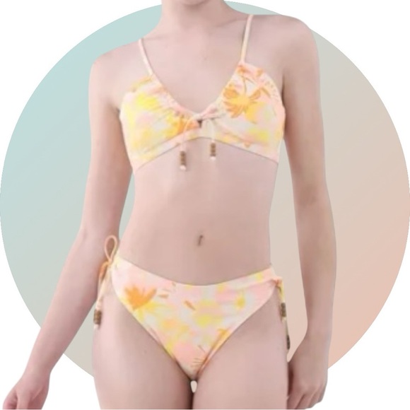 No Boundaries Women’s Two-Piece Shirred Bikini Swimsuit Size XXS (00) - Picture 1 of 12